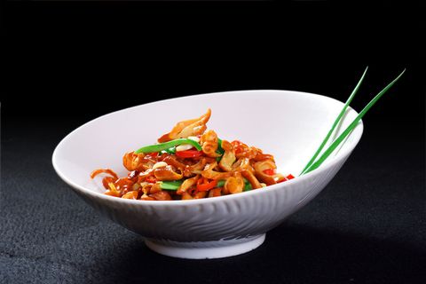 川菜湘菜高清菜谱 湘黄瓜皮炒腊肠