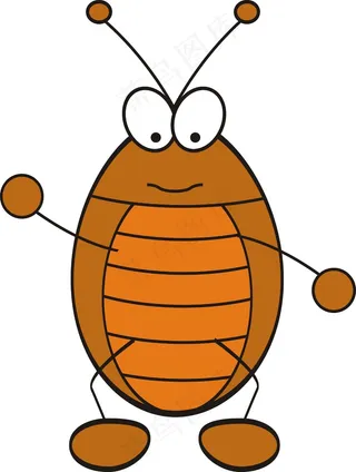 卡通蟑螂图片