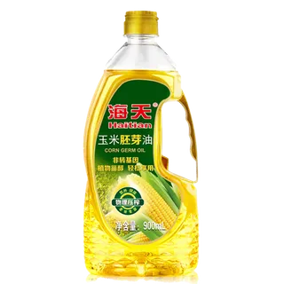 海天玉米油900毫升超市商品白底图免抠实物摄影png格式图片透明底