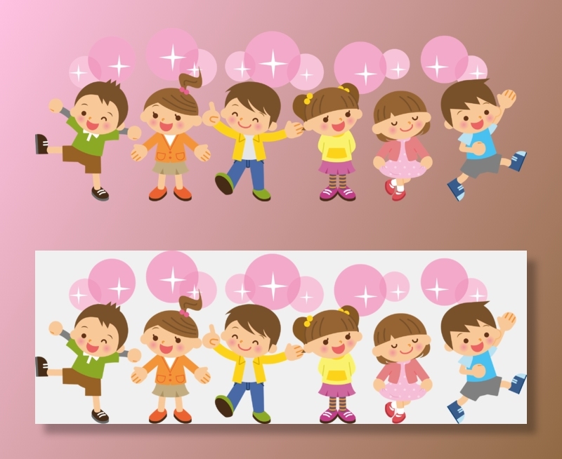 欢快的同学卡通