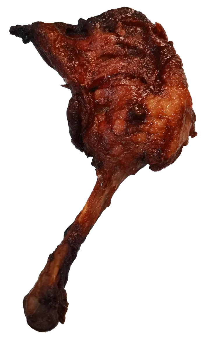 烧烤麻辣酱香藤椒烤鸭香酥鸭腿免抠摄影元素素材psd模版下载