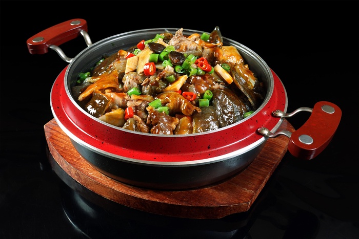 石锅煲类火锅川菜特色菜生爆大甲鱼