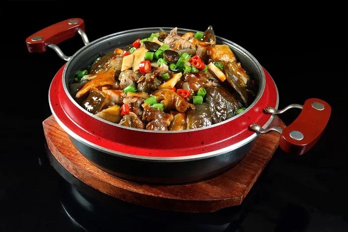 石锅煲类火锅川菜特色菜生爆大甲鱼
