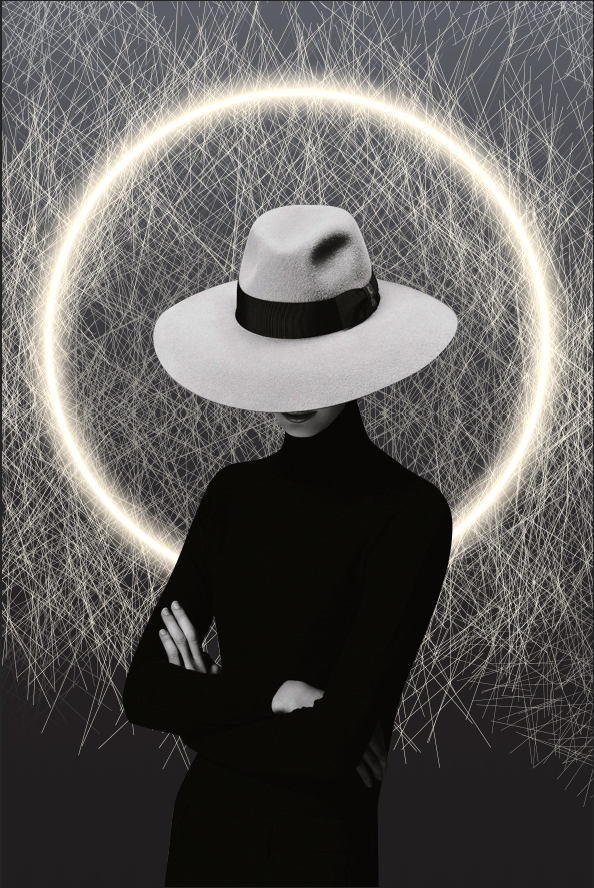 抽象美女玄关装饰画