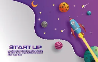 太空宇航员插画