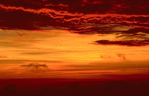 火红的天空背景素材