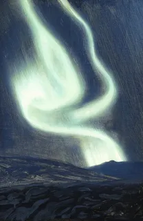 绿色极光壁纸图片