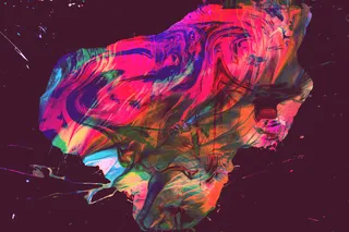 抽象艺术油漆颜料混色流体简笔背景