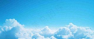 夏天蓝天白云天空