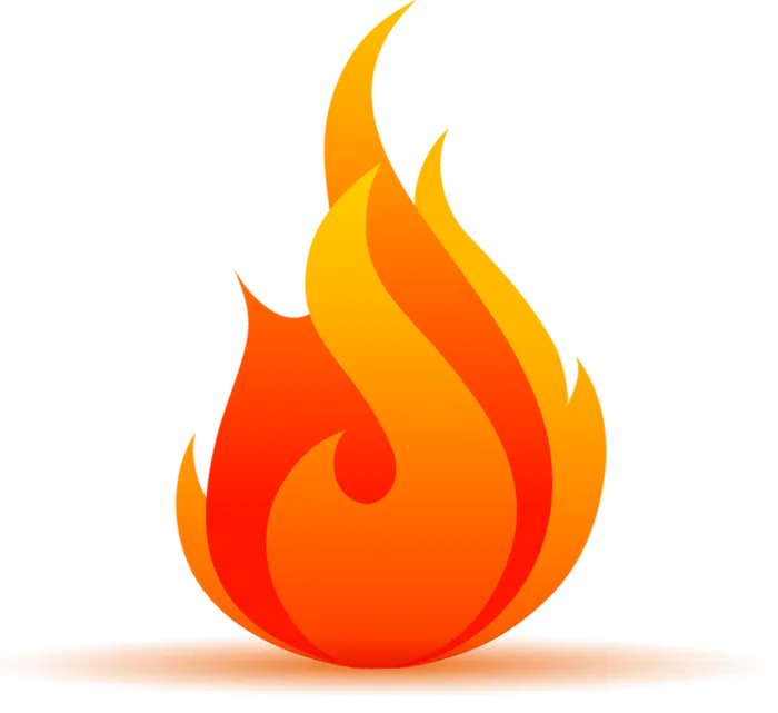 火焰卡通红色