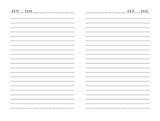 笔记本内页设计模版常用