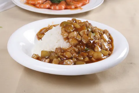 茄丁肉丁盖饭-吉思克