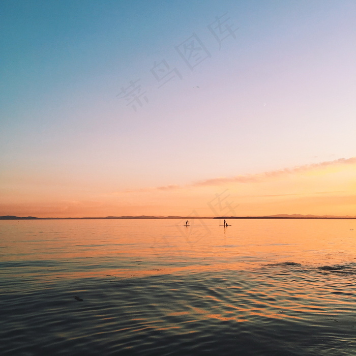 黄昏唯美大海图片