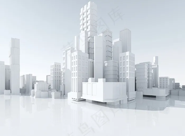 现代城市建筑背景