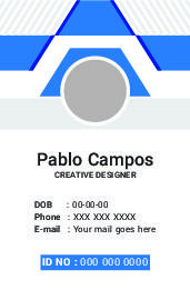 兰色工作证名片