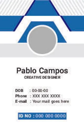 兰色工作证名片