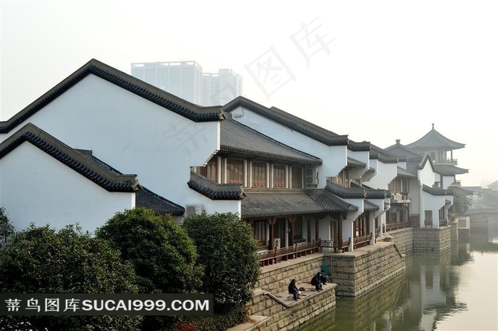 美丽诗意的淹城古建筑