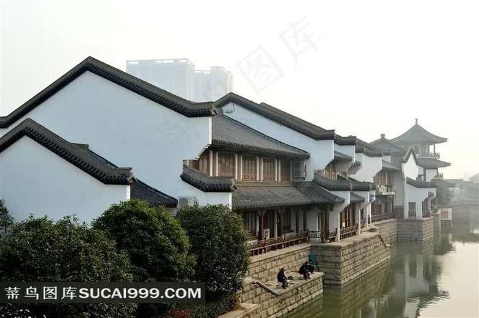 美丽诗意的淹城古建筑