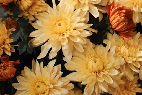 菊花光照摄影图