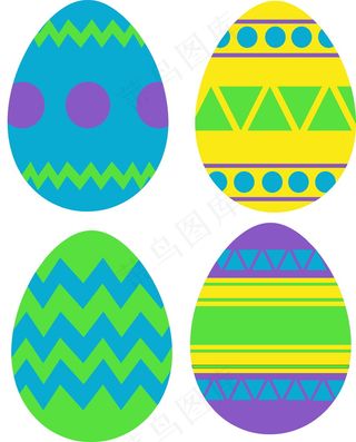 复活节卡通鸡蛋图片