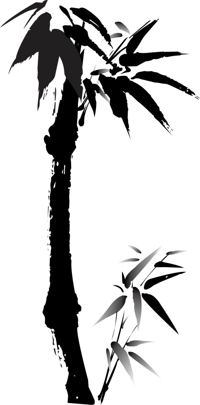 竹子水墨画中国风国画墨水书法竹子画