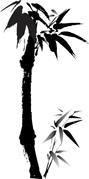 竹子水墨画中国风国画墨水书法竹子画