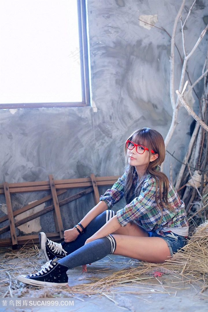 韩国清纯美女女生许允美私房写真摄影图片