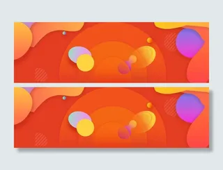 红色大气展板背景