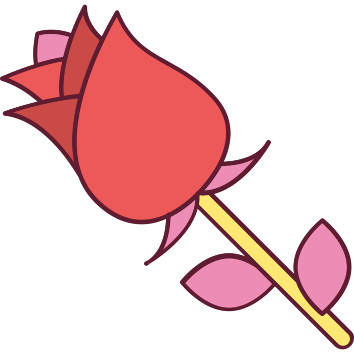 玫瑰花简笔画