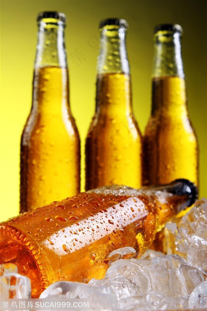 啤酒广告元素 冰冻啤酒高清图