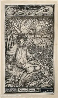 素描树下男士艺术装饰画挂画 素描树下男士艺术装饰画挂画