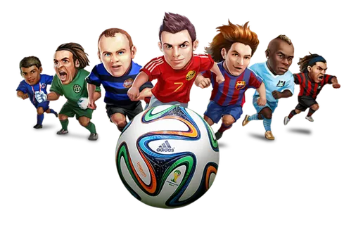 踢足球卡通人物