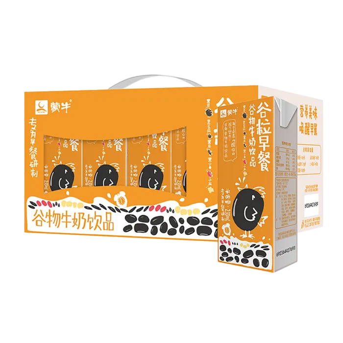 蒙牛谷粒早餐6超市商品白底图免抠实物摄影png格式图片透明底