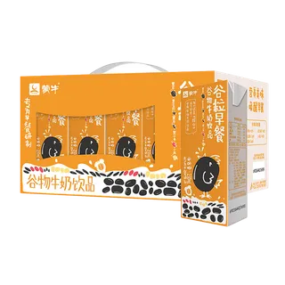 蒙牛谷粒早餐6超市商品白底图免抠实物摄影png格式图片透明底