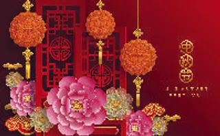 设计中秋节背景风景