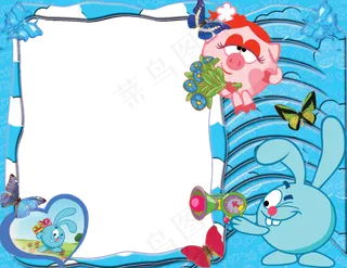 兔子相框素材图片下载