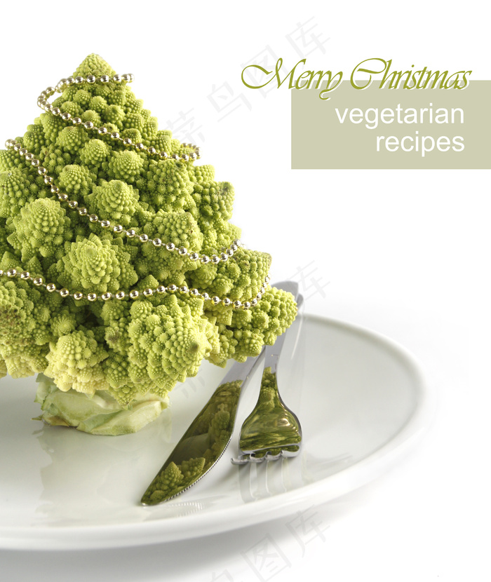 素食食谱餐具高清图片