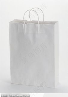 竖起的白色袋子