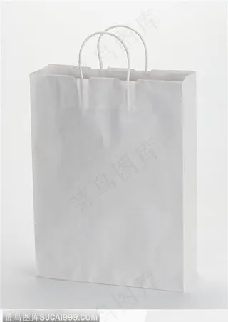 竖起的白色袋子