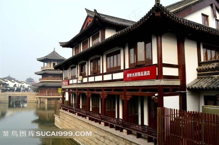 古色古香的淹城古建筑
