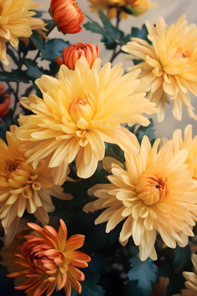 菊花光照摄影图