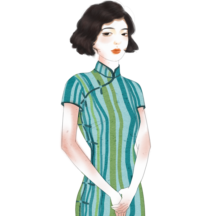 传统旗袍美女 (14)