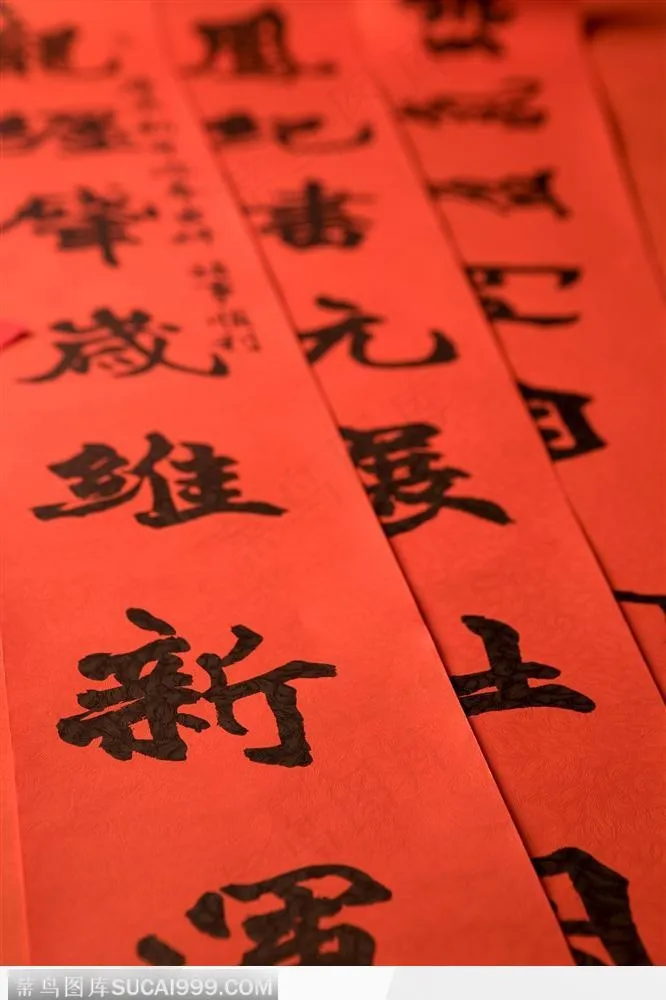 新年对联特写