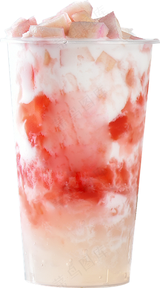 蜜桃酸奶水果茶