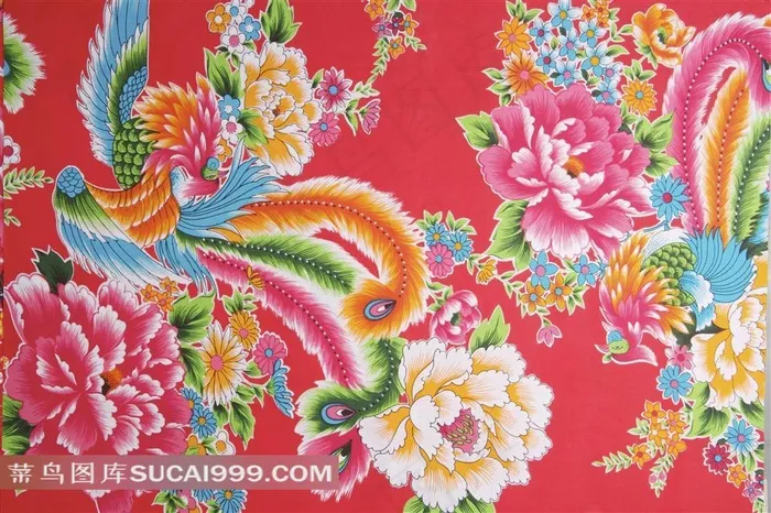 牡丹花鸟背景图