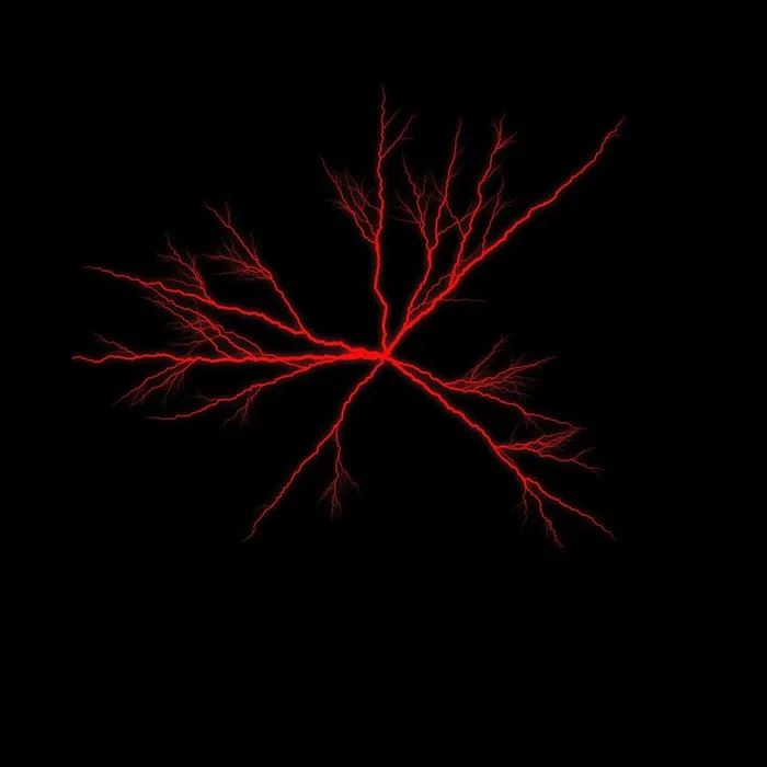 美丽可怕的红闪电