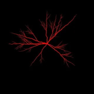 美丽可怕的红闪电