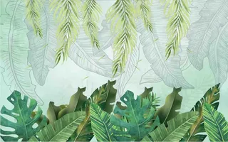 热带雨林背景墙