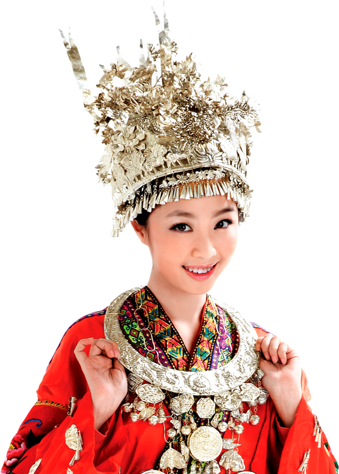 新疆美女红衣