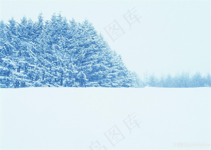冰雪唯美风景画